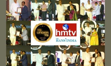 hmtv and The Hans India honored 75 doctors from across the country in the first-of-its-kind 75 Under 75 event in Hyderabad