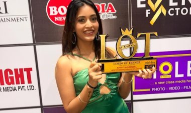 Choti Sardarni Fame, Akriti Agarwal, At the Lords Of Trendz Midday Awards, steals the show by taking home the Most Promising Fashion Influencer