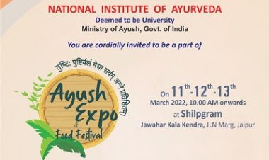National Institute of Ayurveda and Ministry of Ayush to organize 3 days Ayush Expo and Food Festival