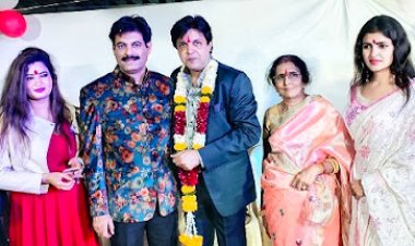 Businessman Sanjay Shravan organized a grand party on the birthday of Film and TV actor Neeraj Bharadwaj