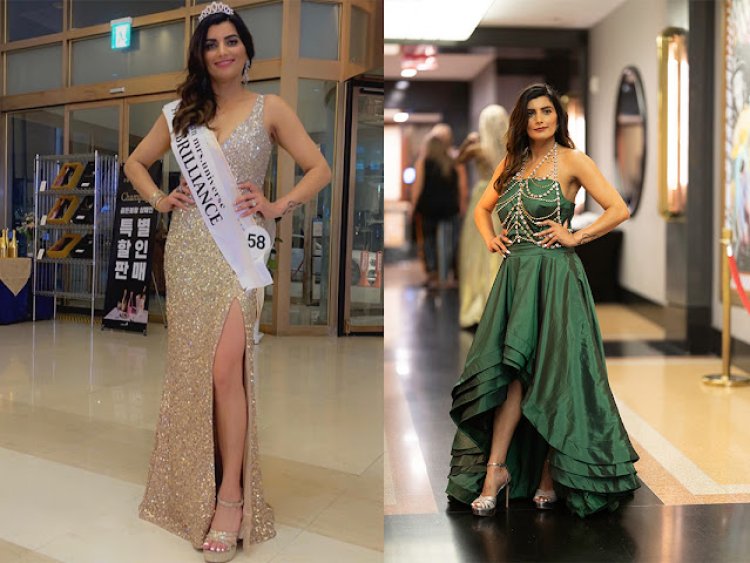 The first ever Indian American Woman to be in top 25 of Mrs Universe and achieving Mrs Brilliance title